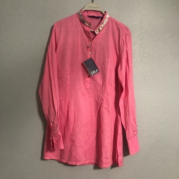 Georg Roth Pink Tunic Blouse Small - Picture 8 of 8
